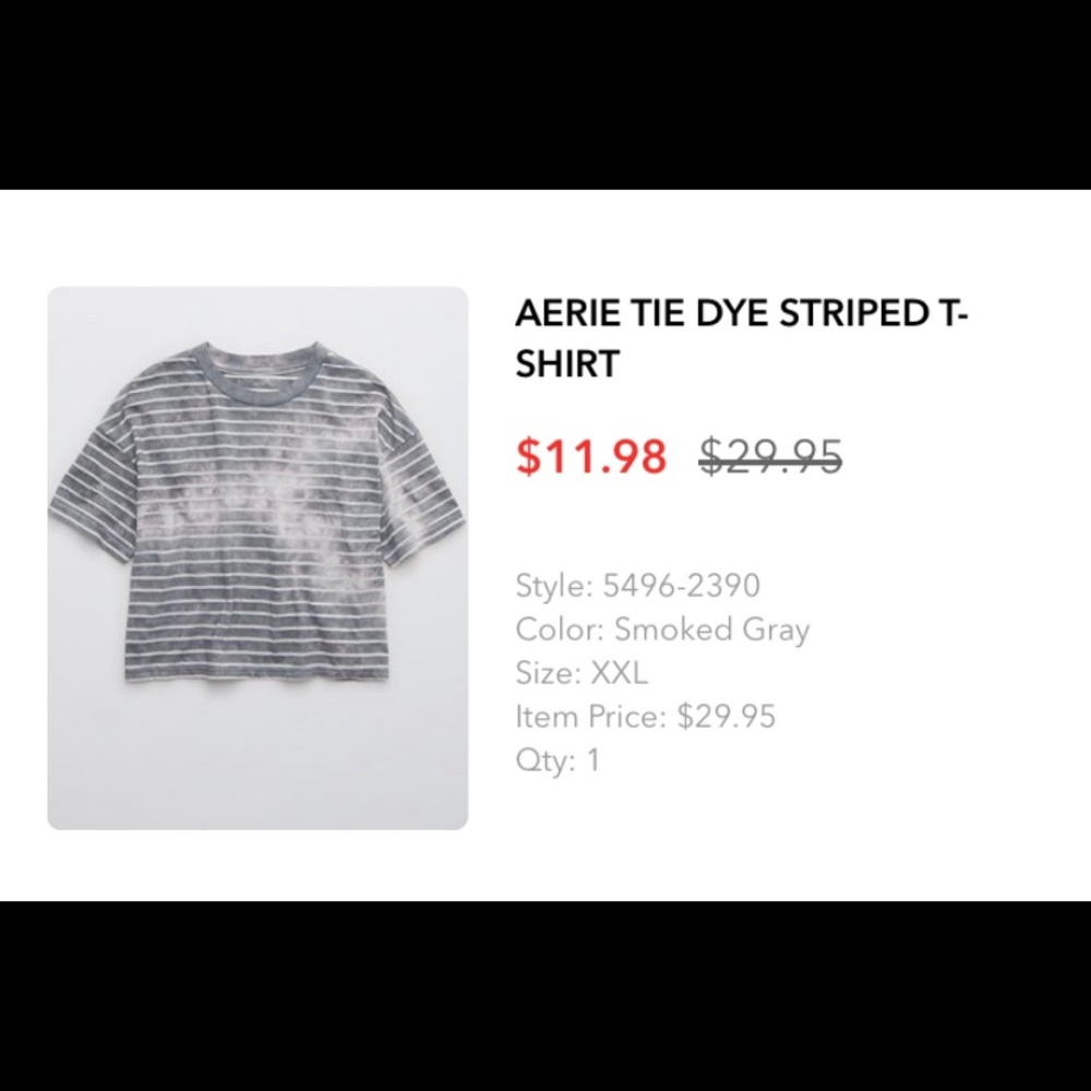 aerie tie dye shirt
